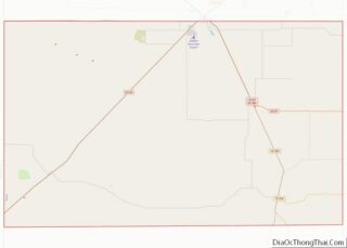 Map of Hartley County, Texas