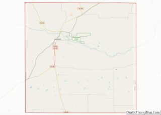 Map of Hemphill County, Texas