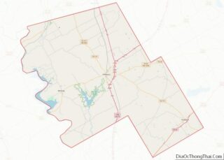 Map of Hill County, Texas