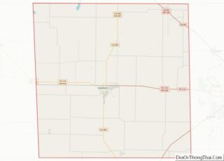 Map of Hockley County, Texas