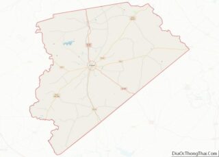 Map of Houston County, Texas