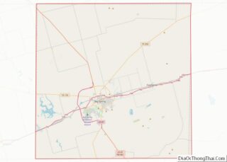 Map of Howard County, Texas