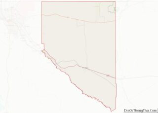 Map of Hudspeth County, Texas