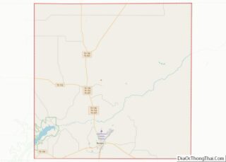 Map of Hutchinson County, Texas