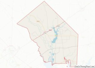 Map of Jackson County, Texas