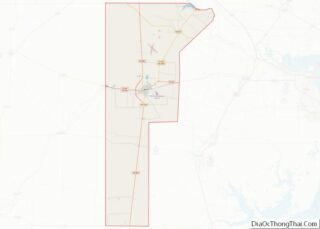 Map of Jim Wells County, Texas