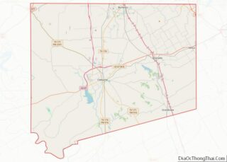 Map of Johnson County, Texas