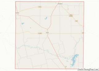 Map of Jones County, Texas