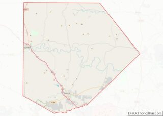 Map of Kendall County, Texas