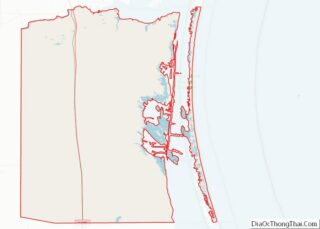 Map of Kenedy County, Texas