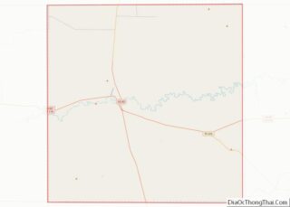 Map of King County, Texas