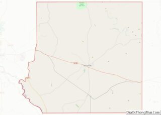 Map of Kinney County, Texas