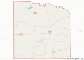 Map of Knox County, Texas