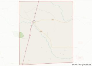 Map of La Salle County, Texas