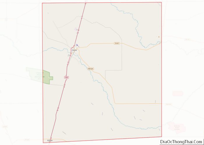 Map Of La Salle County Texas 5987