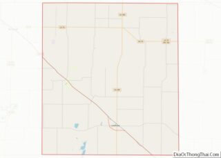 Map of Lamb County, Texas