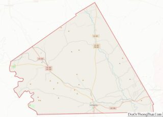 Map of Lampasas County, Texas