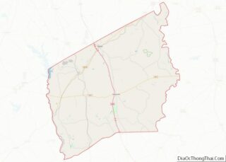 Map of Leon County, Texas