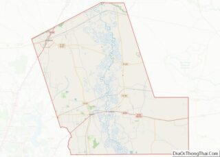 Map of Liberty County, Texas