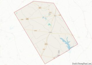 Map of Limestone County, Texas