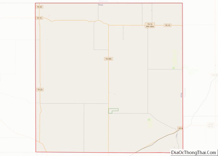 Map of Lipscomb County