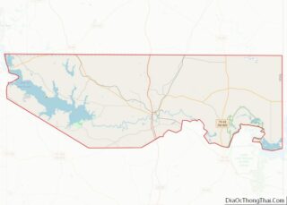 Map of Marion County, Texas