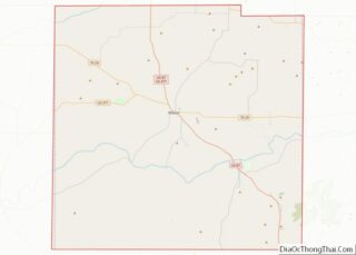 Map of Mason County, Texas