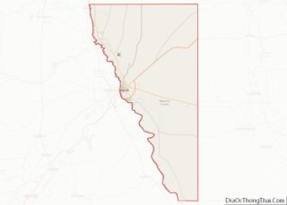 Map of Maverick County, Texas