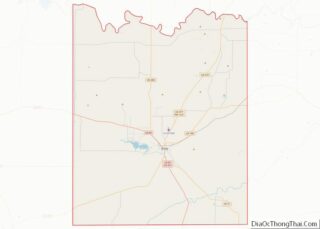 Map of McCulloch County, Texas