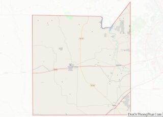 Map of Medina County, Texas