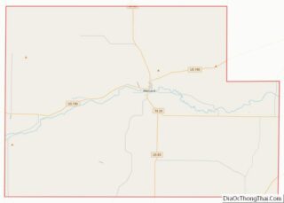 Map of Menard County, Texas