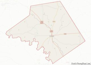 Map of Mills County, Texas