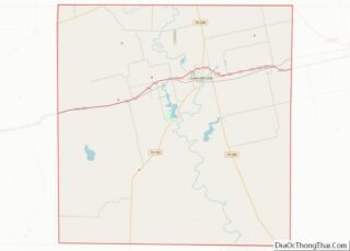 Map of Mitchell County, Texas