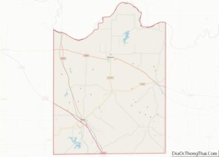 Map of Montague County, Texas