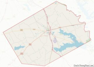 Map of Navarro County, Texas