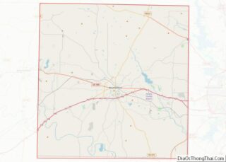 Map of Parker County, Texas