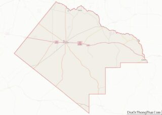 Map of Pecos County, Texas