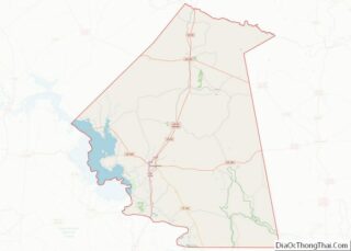 Map of Polk County, Texas