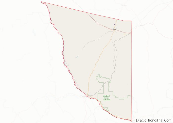 Map of Presidio County