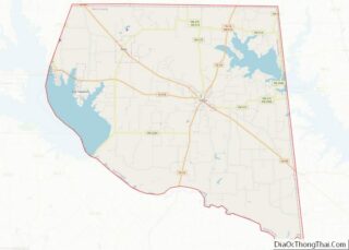 Map of Rains County, Texas