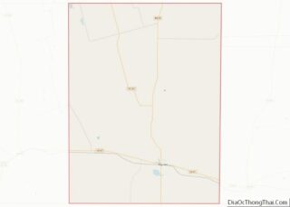 Map of Reagan County, Texas