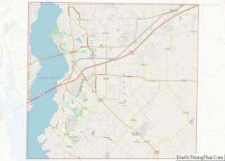 Map of Rockwall County, Texas