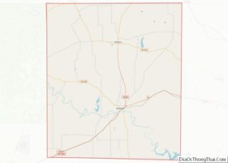 Map of Runnels County, Texas