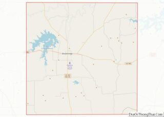 Map of Stephens County, Texas