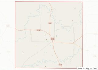 Map of Stonewall County, Texas