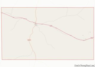 Map of Sutton County, Texas