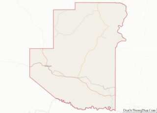 Map of Terrell County, Texas