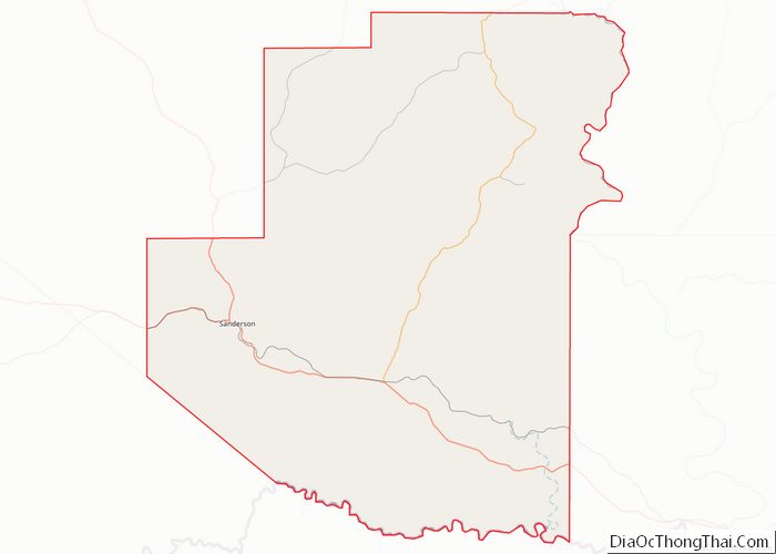 Map of Terrell County