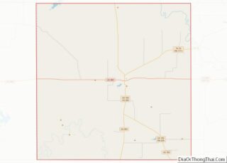 Map of Throckmorton County, Texas