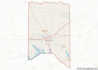 Map of Titus County, Texas